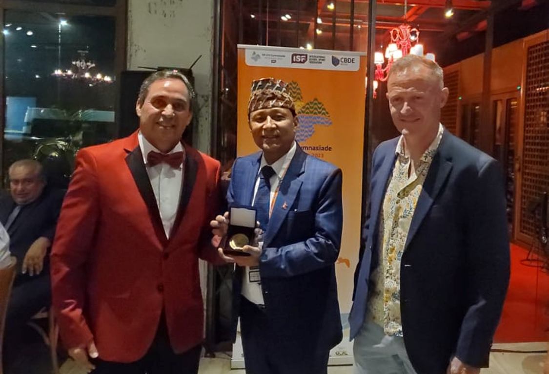 आइएसएफ यु १५ जिम्न्यासाइडमा नेपालले पायो उत्कृष्ट राष्ट्रको सम्मान